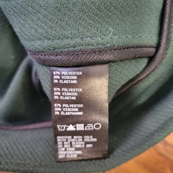 AWAY Travel Olive Green Zipper Pocket Collared Snap Button-Front Jacket sz XL - Picture 5 of 6